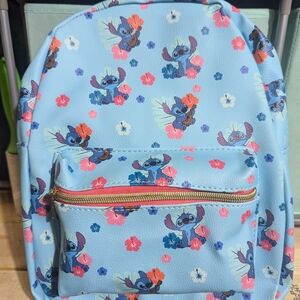 Blue Stitch Mini Backpack